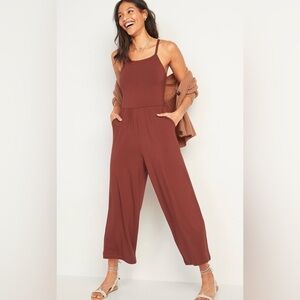 Old Navy XXL Tall Rust Jersey knit jumpsuit